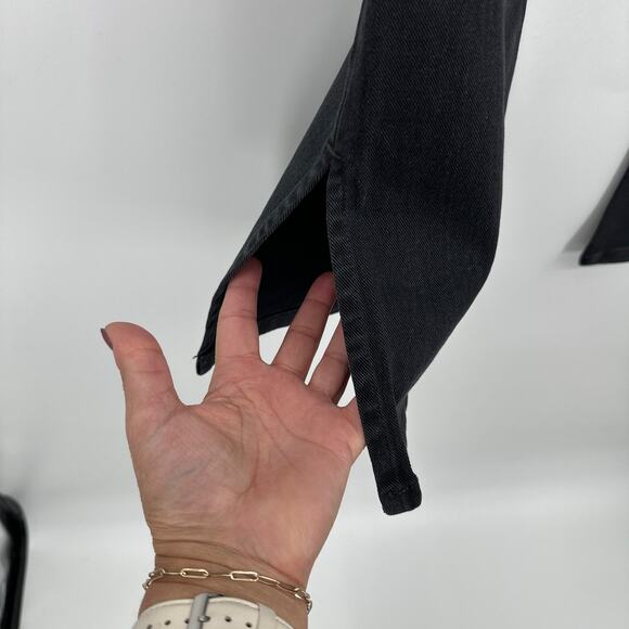 Blank NYC x Free People The Hoyt High-rise Mini Flare Black Jeans Size 25 NWT - Picture 5 of 8